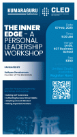 Inner Edge-Personal Leadership Workshop 2025 Workshop Poster